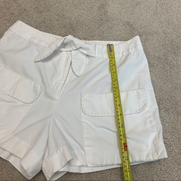 JOE fresh white cargo shorts front tie Sz 12 - Picture 7 of 8